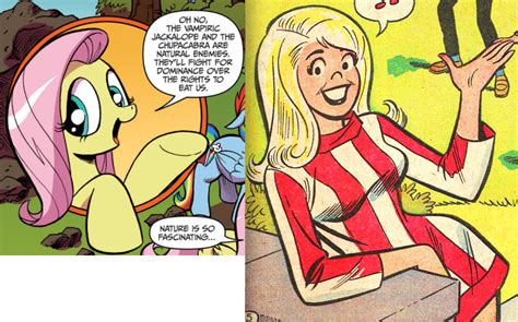 Safe Idw Fluttershy Human G Archie Comics Bad Advice