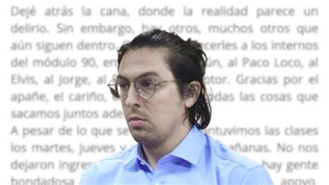 El Incre Ble Mensaje De Daniel Andrade Tras Salir De Cana Le Manda