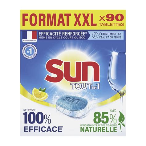 Sun Tablettes Lave Vaisselle Tout En Citron Tablettes Pas Cher