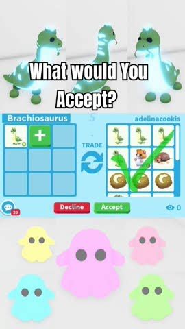 What People Trade For NEON Brachiosaurus In Adopt ME Roblox Shorts