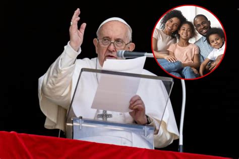 El papa pide no resignarse al declive de la familia unión entre un