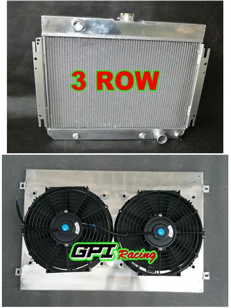 Aluminum Radiator And Shroud Fan 64 1965 1966 67 For Chevy Chevelle El Camino In Engine Cooling