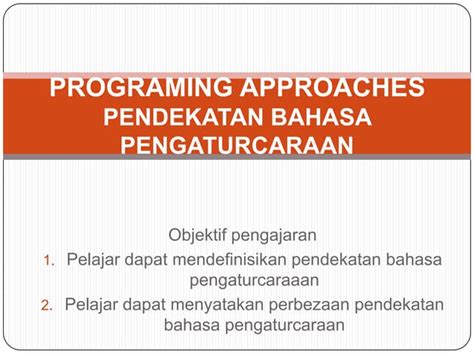 programing approaches pptx