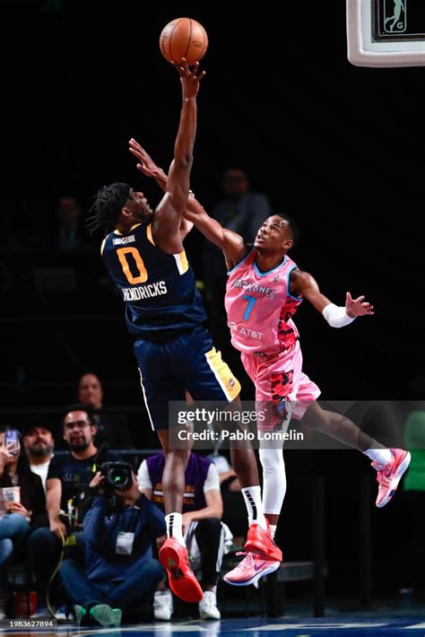 Taylor Hendricks Of Salt Lake City Stars Drives To The Basket During