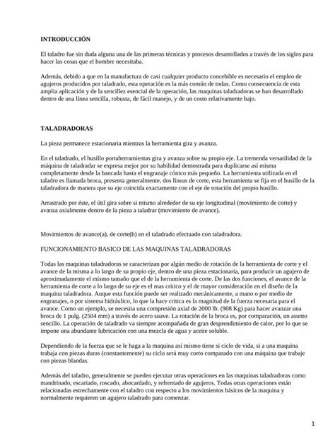 Pdf Introducci N Taladradoras Avanza Axialmente Pdf Filelos