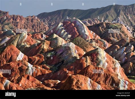 The Rainbow Mountains Of China Within The Zhangye Danxia Landform