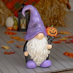 6 Assorted Style Halloween Garden Gnomes Purchase Separately or a Full ...