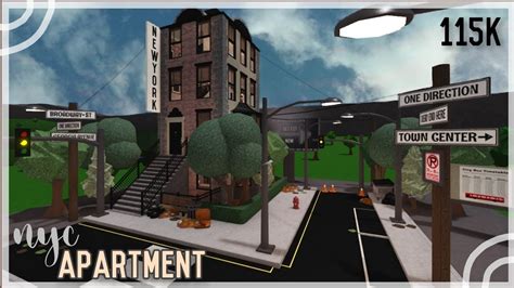 Run Down New York Apartment 115k Bloxburg Speedbuild Youtube