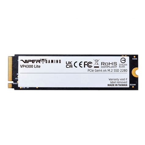 Unidad de Estado Sólido Patriot VP4300 Lite NVMe 4TB PCI Express 4