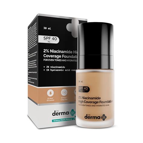 Buy The Derma Co Niacinamide High Coverage Foundation With