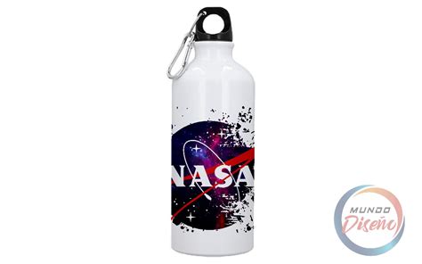 Botella De Agua Metalica Acero Inoxidable Nasa Clasico Mundo Diseño Chile