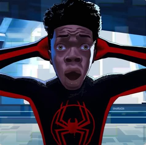 Shocked Miles Morales Blank Template - Imgflip