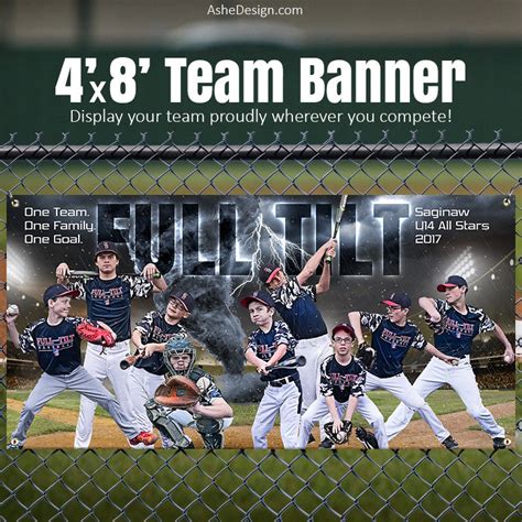 Ashe Design | 4'x8' Sports Team Banner | Tornado Alley | Baseball ...