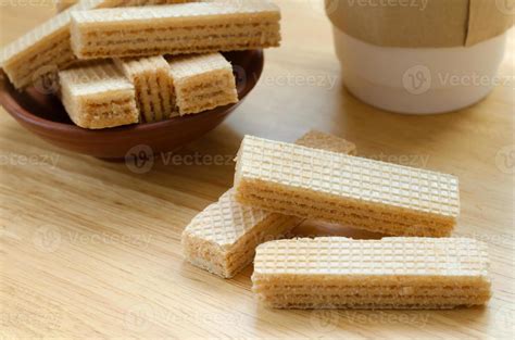 Vanilla Milk Wafer Easy Snack for Relaxing Time 15230610 Stock Photo at Vecteezy