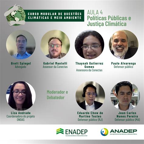 Enadep Conclui Curso Modular Sobre Quest Es Clim Ticas Anadep