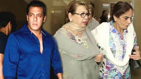 Salman Khan S Mother Salma Khan Helen Step Out To Watch Sanju Movie