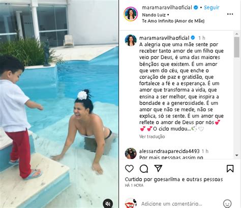 Mara Maravilha Mostra Rosto Do Filho Totalmente Pela Primeira Vez