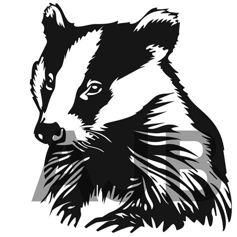 Badger Svg Badger Png Badger Dxf Badger Cricut File Badger T Shirt