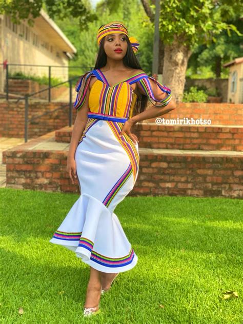 Venda Themed Dress By Tomi R Traditional Dresses Designs Venda Traditional Attire South