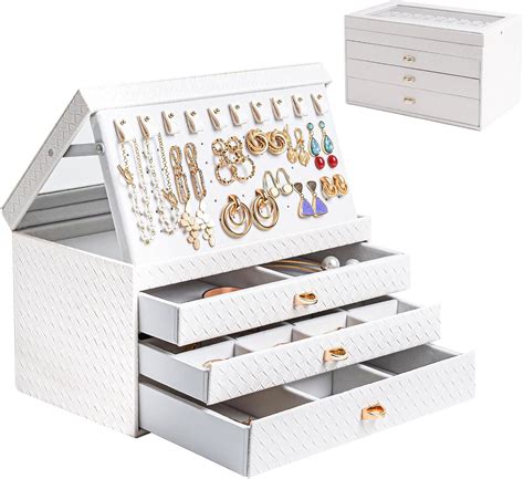 Amazon Procase Jewelry Box For Women Girls Layer Large Jewelry