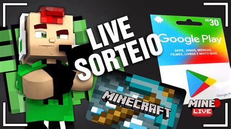 MINECRAFT LIVE SORTEIO GIFT CARD VIPS MINECRAFT SEMI FULL ACESSO