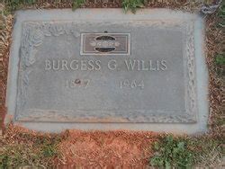 Burgess Gaither Willis Memorial Find A Grave