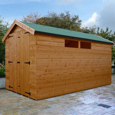 12x6 Sheds Double Doors St Helens 12x6 Apex Shed 1dd 2sw