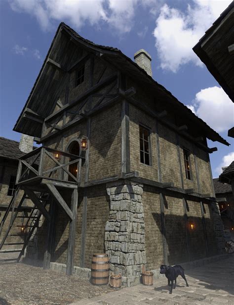 Medieval City Buildings 1 | Daz 3D