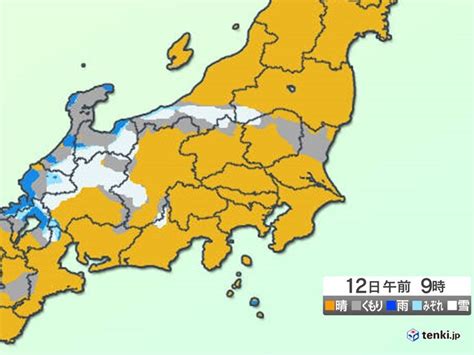 関東甲信 今夜はにわか雨の可能性 山沿いは雪 群馬では平地でも降雪か気象予報士 日直主任 2024年02月11日 日本気象協会 Tenkijp