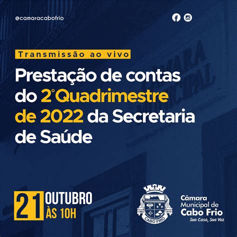 Secretaria De Sa De Apresenta Presta O De Contas Do Quadrimestre De