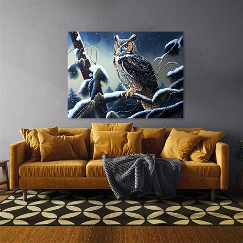 Owl 23 Canvas Wall Art Decor - Etsy