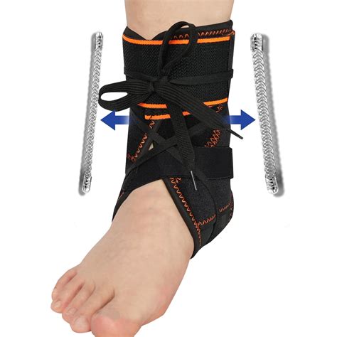 Jiufentian Adjustable Strap Open Heel Ankle Brace Orange Walmart