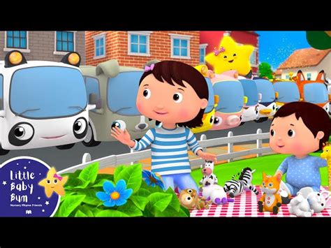 10 Little Buses! | Little Baby Bum - Nursery Rhymes for Kids | Baby ...