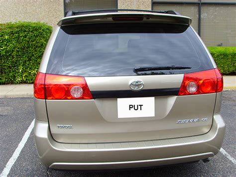 Toyota Sienna Roof Spoiler Factory Style Pu Tech Industry