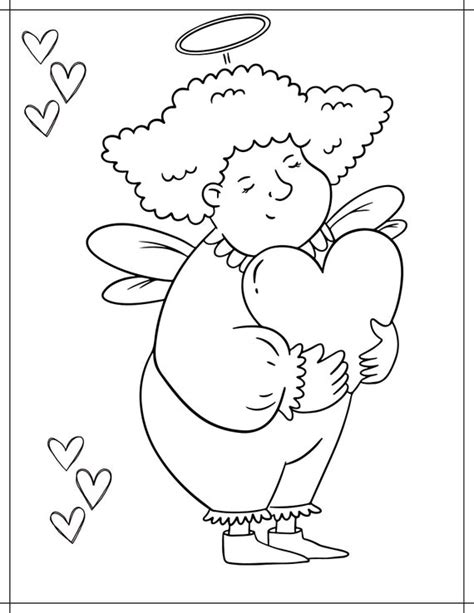 Printable Angel And Cherub Coloring Pages