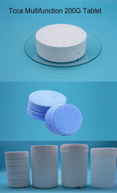 TCCA 90 Chlorine Tablets Manufacturing China Pool Chemicals