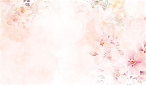 Premium Photo | Pink floral watercolor with hand painting background