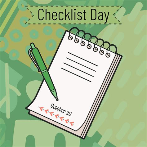 Checklist Day