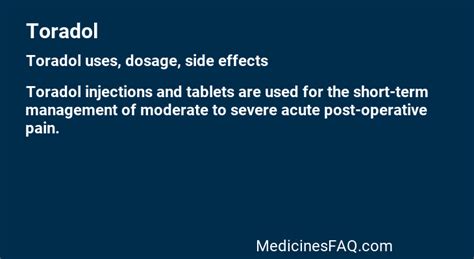 toradol  dosage side effects food interaction faq