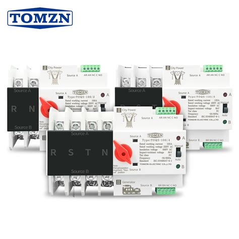 Bonood Electricity Products Din Rail P P P Ats Dual Power