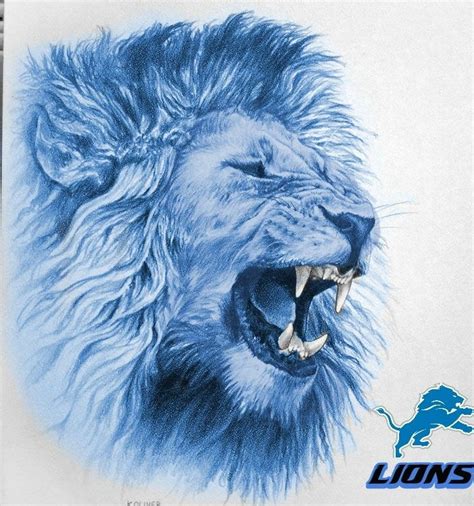 Detroit Lions Logo Drawing