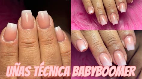 UÑAS TÉCNICA BABYBOOMER NAILS nails babyboomer acrilicnails YouTube