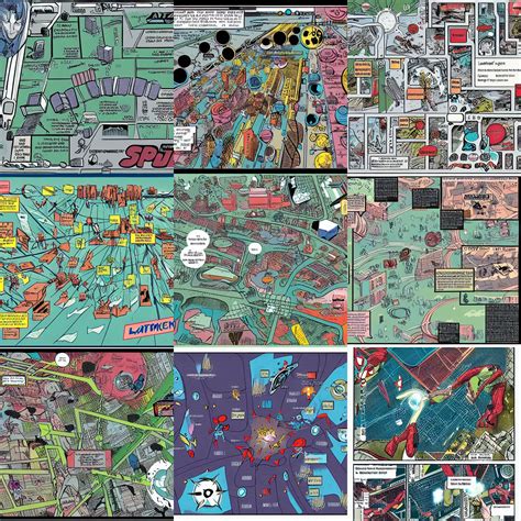 A Map Of Latent Space In Comic Book Style Stable Diffusion Openart