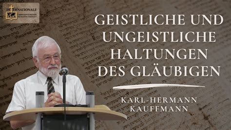 Karl Hermann Kauffmann Geistliche Und Ungeistliche Haltungen Des