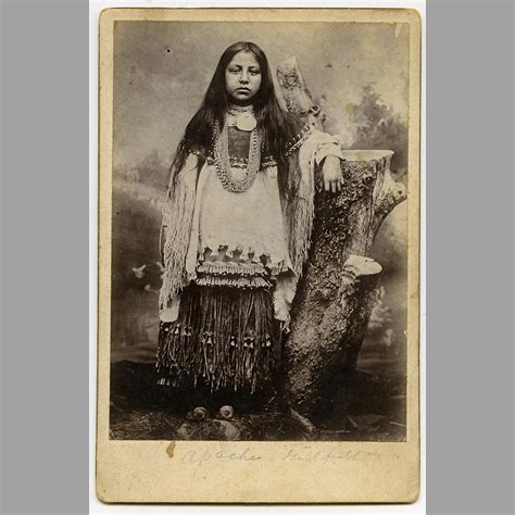 Apache Woman Cabinet Card — Art Blackburn