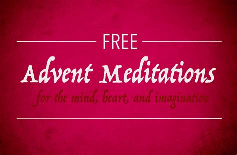 FREE Advent Meditations - Faith and the Other Five Senses