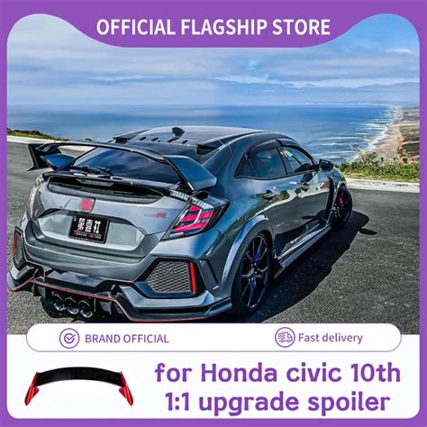 Robot Craftsman Carbon Fiber Rear Spoiler Wing For Honda