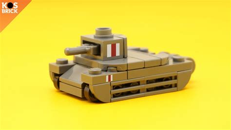 Lego Matilda Mk II III IV British WW2 Tank Mini Vehicles Tutorial