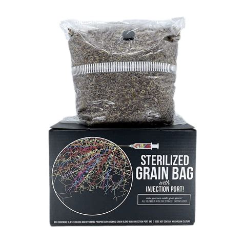 Buy North Spore Sterilized Grain Bag With Injection Port 3lbs Home