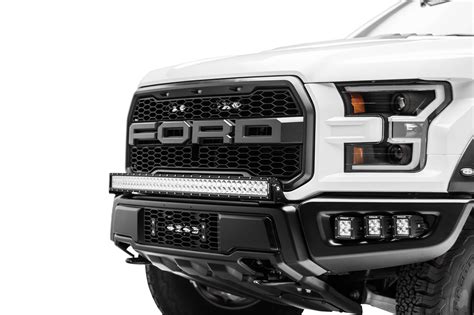 2017 2021 Ford F 150 Raptor Oem Grille Led Kit With 2 6 Inch Led Straight Single Row Slim